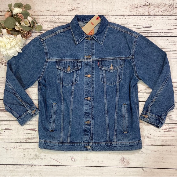 Levi’s baggy oversized denim jean jacket NWT - Picture 4 of 8